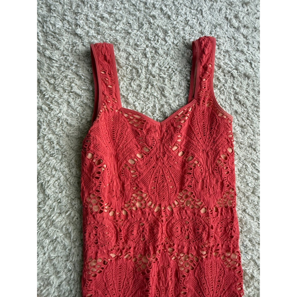 Women's Free People Dress M/L Red Sleeveless - Picture 2 of 6